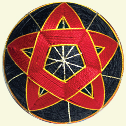  Red Hot Star, Japanese temari pattern