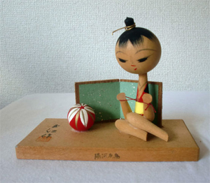 kokeshi doll stitching temari